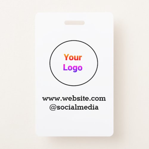 Simple minimal elegant custom logo here company  c badge