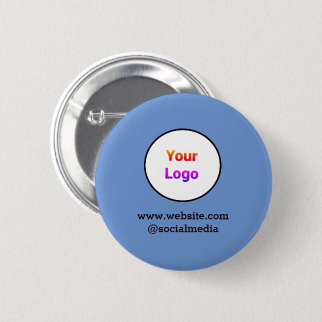 Simple minimal elegant custom logo here company  c button (Front & Back)