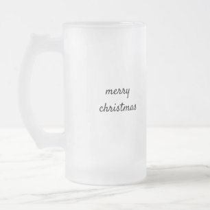 Simple minimal elegant custom logo here company  c frosted glass beer mug