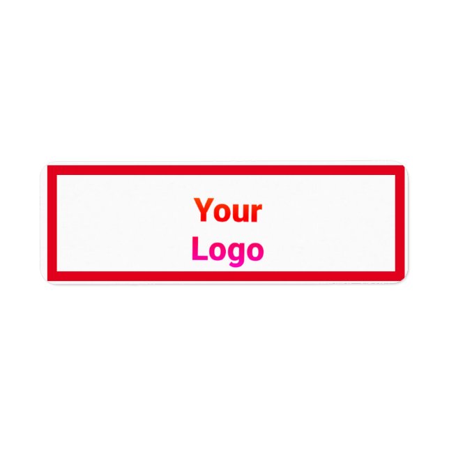 Simple minimal elegant custom logo here company  c label (Front)