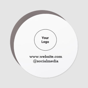 Simple minimal elegant custom logo here company car magnet