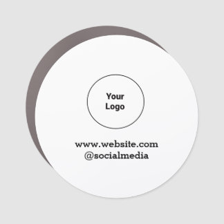 Simple minimal elegant custom logo here company car magnet