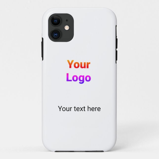 Simple minimal elegant custom logo here company   Case-Mate iPhone case (Back)