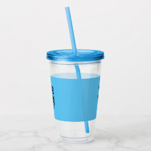 Simple minimal elegant custom logo here company cl acrylic tumbler
