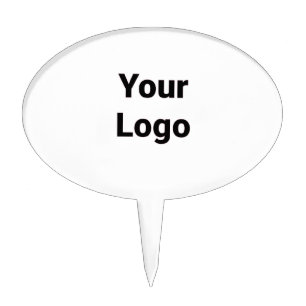 Simple minimal elegant custom logo here company cl cake topper