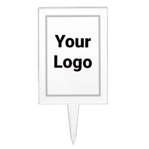 Simple minimal elegant custom logo here company cl cake topper