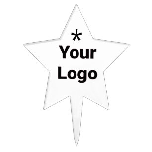 Simple minimal elegant custom logo here company cl cake topper