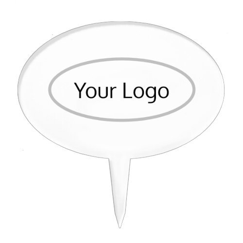 Simple minimal elegant custom logo here company cl cake topper