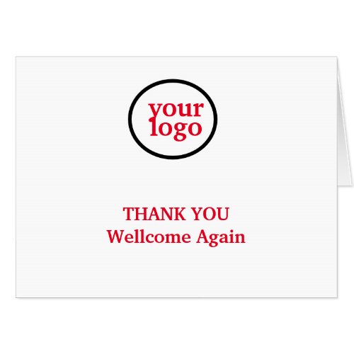 Simple minimal elegant custom logo here company cl card