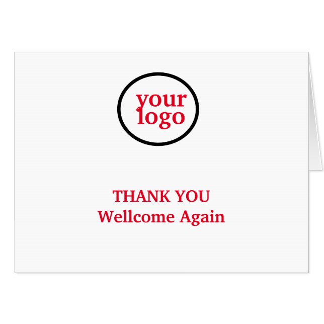 Simple minimal elegant custom logo here company cl card (Front Horizontal)