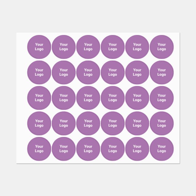 Simple minimal elegant custom logo here company cl labels (Sheet)