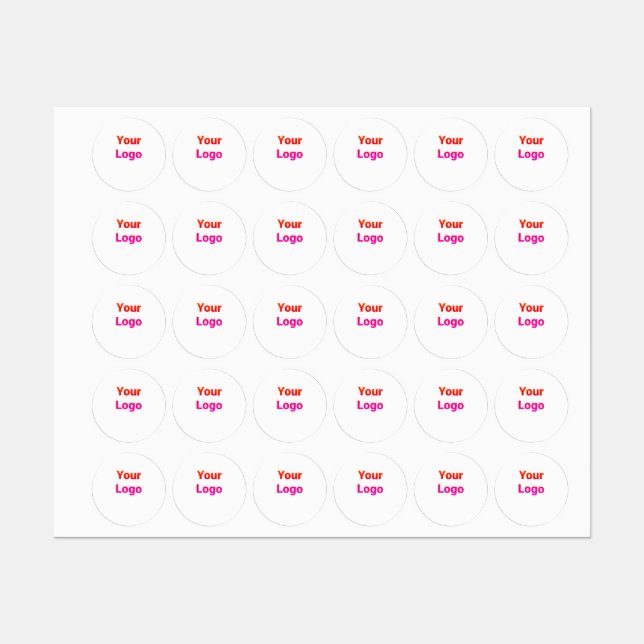 Simple minimal elegant custom logo here company cl labels (Sheet)