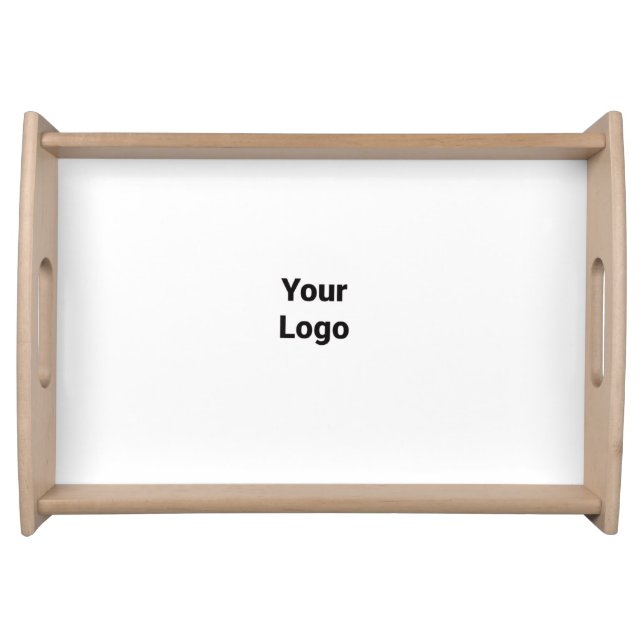 Simple minimal elegant custom logo here company cl serving tray (Front)
