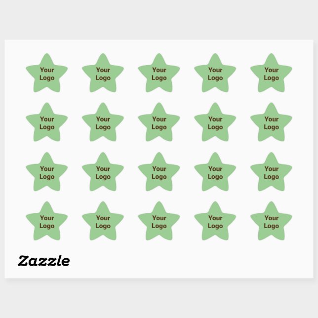 Simple minimal elegant custom logo here company cl star sticker (Sheet)