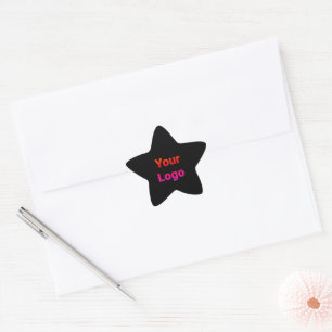 Simple minimal elegant custom logo here company cl star sticker