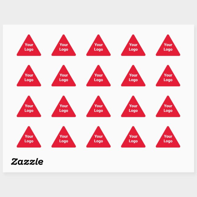 Simple minimal elegant custom logo here company cl triangle sticker (Sheet)
