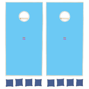 Simple minimal elegant custom logo here company co cornhole set