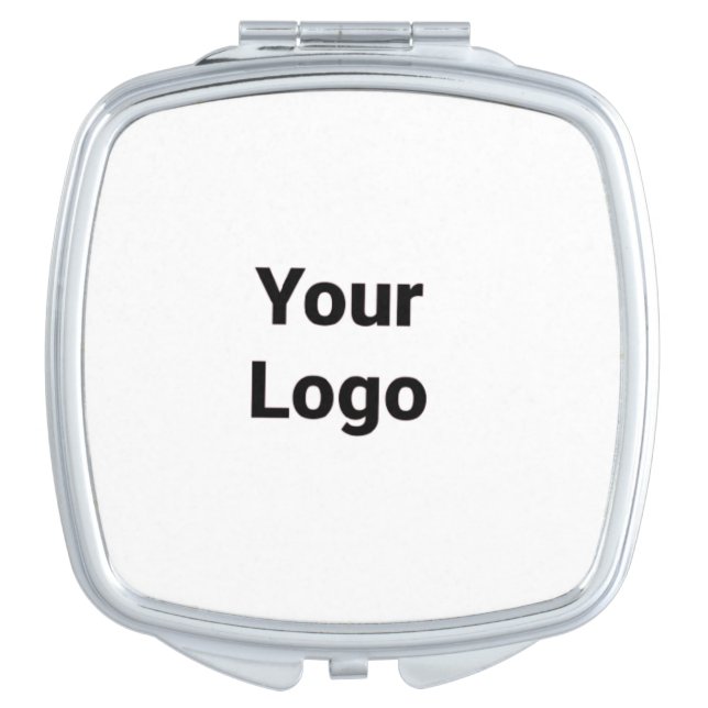 Simple minimal elegant custom logo here company  compact mirror (Front)