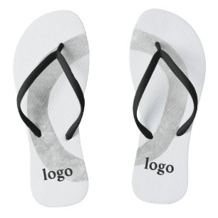 Simple minimal elegant custom logo here company f flip flops