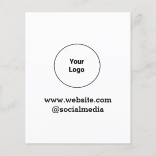 Simple minimal elegant custom logo here company flyer