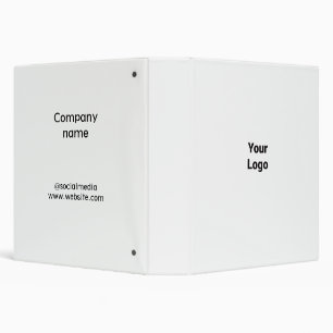 Simple minimal elegant custom logo here company g 3 ring binder