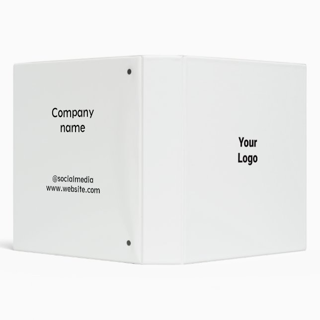 Simple minimal elegant custom logo here company  g 3 ring binder (Background)