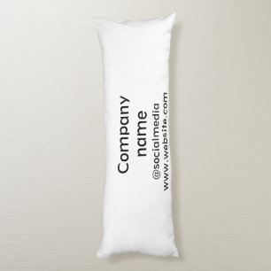 Simple minimal elegant custom logo here company  g body pillow