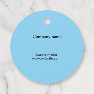 Simple minimal elegant custom logo here company g favor tags