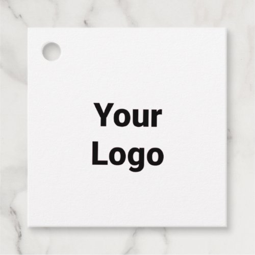 Simple minimal elegant custom logo here company  g favor tags