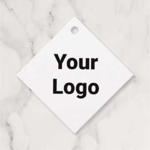 Simple minimal elegant custom logo here company  g favor tags