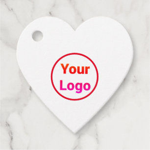 Simple minimal elegant custom logo here company g favor tags