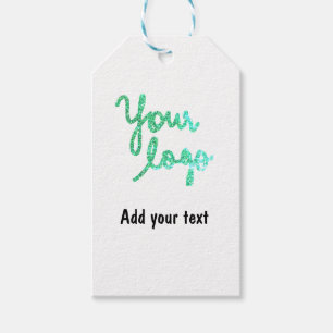 Simple minimal elegant custom logo here company g gift tags