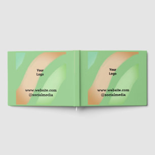 Simple minimal elegant custom logo here company g guest book