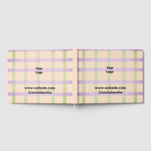 Simple minimal elegant custom logo here company g guest book