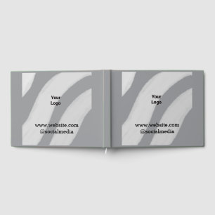 Simple minimal elegant custom logo here company g guest book