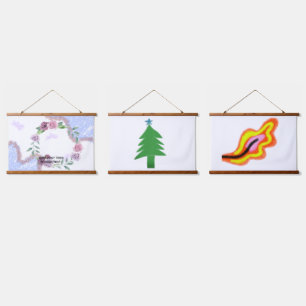 Simple minimal elegant custom logo here company g hanging tapestry
