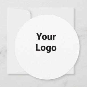 Simple minimal elegant custom logo here company g holiday card