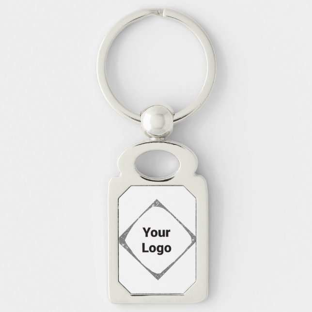 Simple minimal elegant custom logo here company  g keychain (Front)