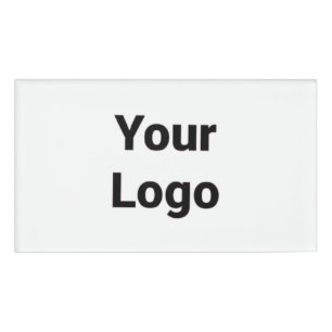 Simple minimal elegant custom logo here company  g name tag