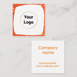 Simple minimal elegant custom logo here company  g square business card