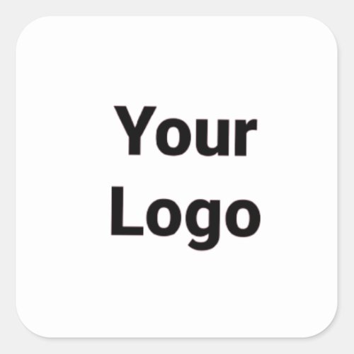 Simple minimal elegant custom logo here company  g square sticker