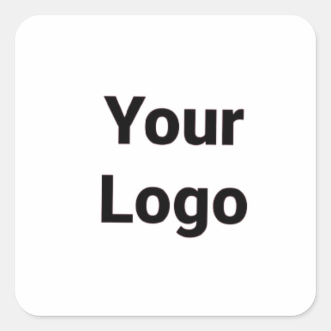 Simple minimal elegant custom logo here company  g square sticker (Front)