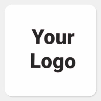 Simple minimal elegant custom logo here company  g square sticker