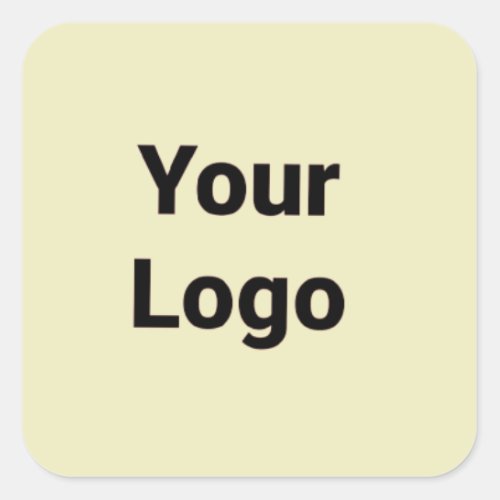 Simple minimal elegant custom logo here company  g square sticker