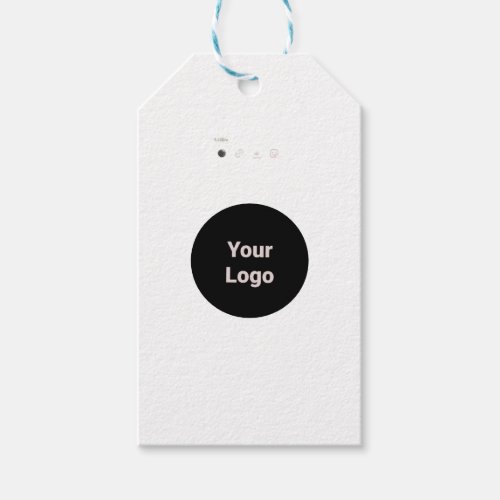 Simple minimal elegant custom logo here company  gift tags