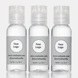 Simple minimal elegant custom logo here company  h hand sanitizer