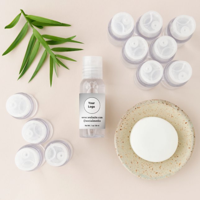 Simple minimal elegant custom logo here company  h hand sanitizer (Laydown)