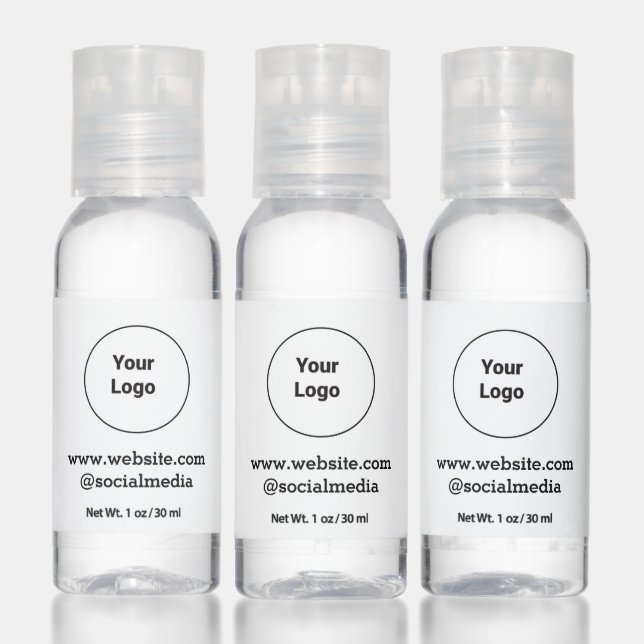 Simple minimal elegant custom logo here company  hand sanitizer (Set)