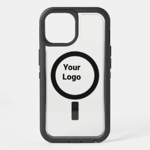 Simple minimal elegant custom logo here company iPhone 15 case