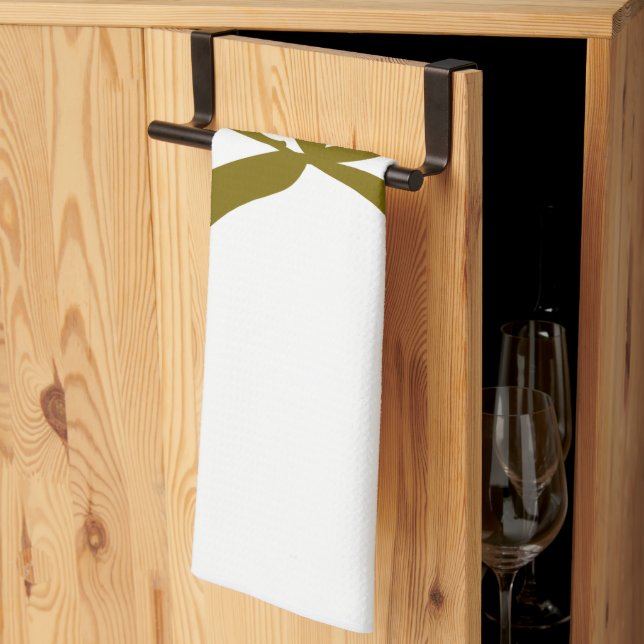 Simple minimal elegant custom logo here company    kitchen towel (Thirds Fold)